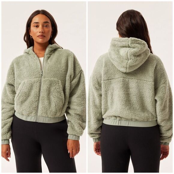 NWOT Girlfriend Collective Recycled Fleece Bomber Jacket Size XS - Picture 1 of 8
